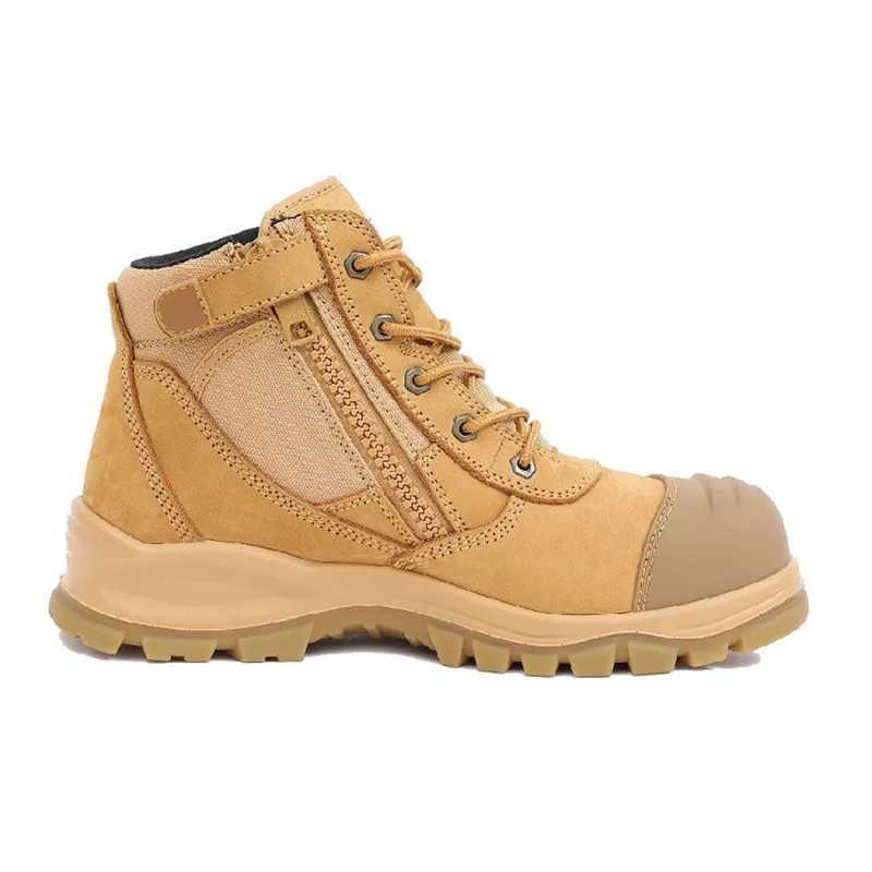 One layer of shockproof puncture proof windproof tape zipper miners labor insurance shoes tools boots Z250303