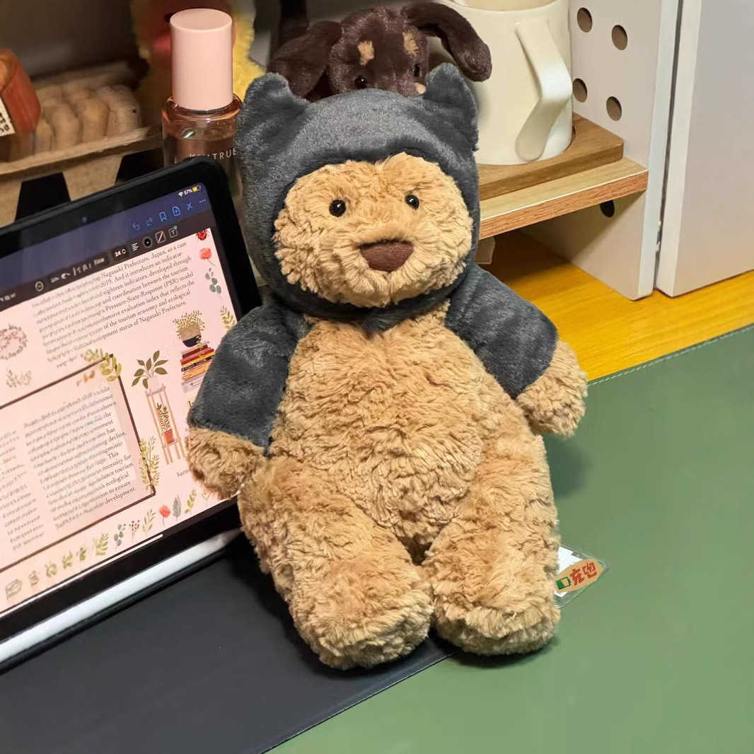Plush Dolls jcs Barcelona Bear Batbear Plush Doll Halloween Soothing Doll Gift Toy