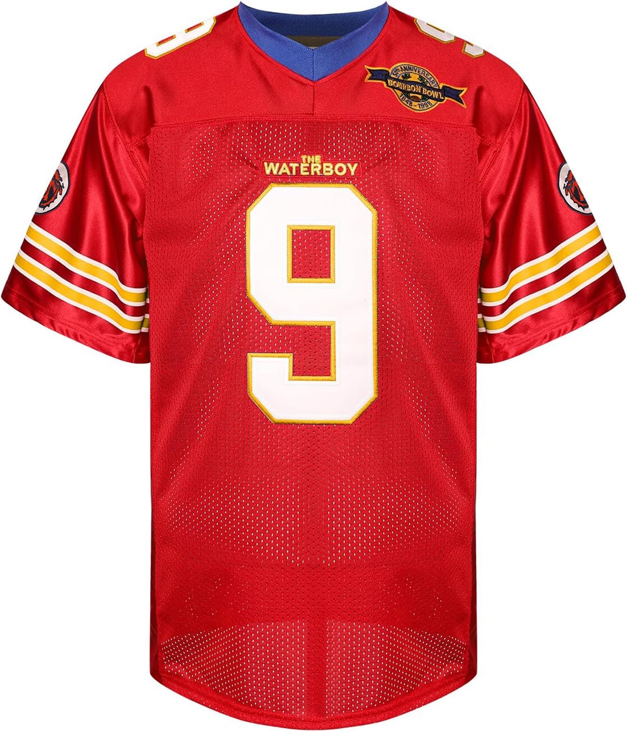 Boucher 9 The Waterboy Sandler Mud Dogs Bourbon Bowl Movie Replica Football Jersey
