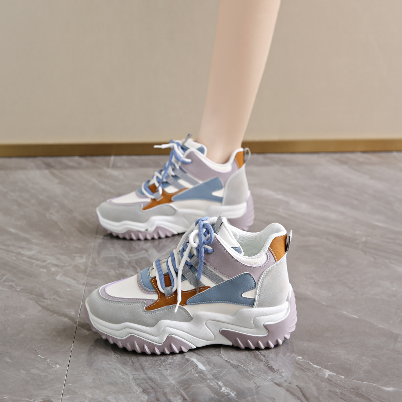 Women s Designer s New Breathable High Top Sports Shoes With Multifunctional Thick Sole And Height Increase Casual And Fashionable Casual Dad Shoes