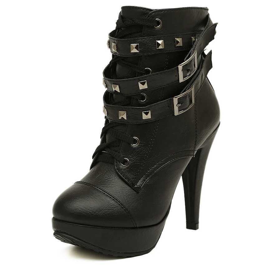 Pumps Super shoes Short Boots Waterproof Platform Rough Boots Knight women Boots Round Head Female dance shoes Z250303
