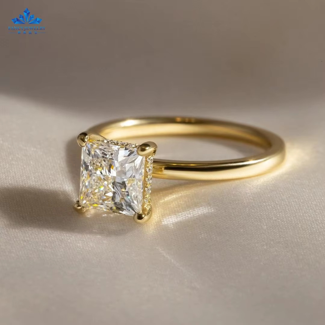 Fancy Jewelry Boutique 2CT Square Pure Stone Wedding and Engagement Ring
