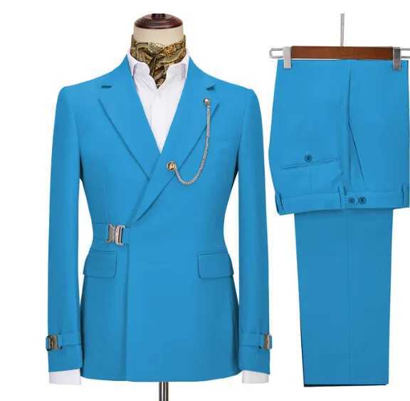 2-piece mens business suit with regular fit notch lapel ball tailcoat (Trail Blazer+pants) excluding chest accessories M250303