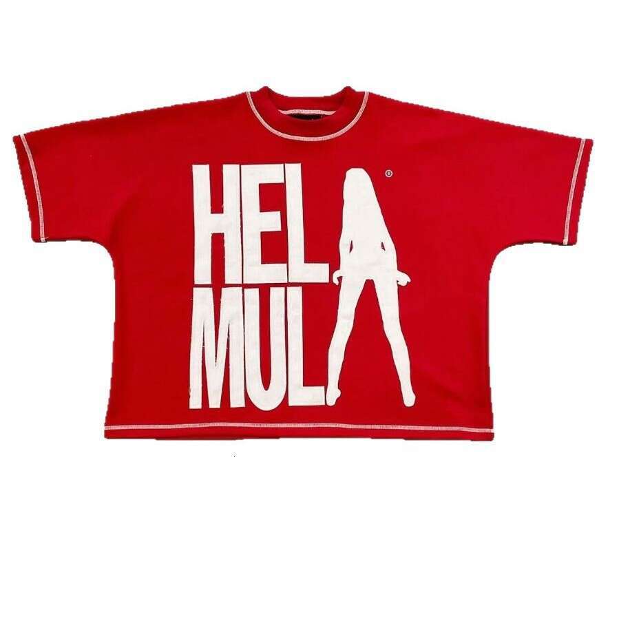 Trendy new personalized street letter print summer American T-shirt hip-hop style round neck loose short sleeved shirt