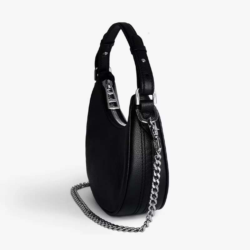 2025 New Women Fashion Shoulder High Quality PU Leather Underarm Retro Lightweight Simple Ladies Crescent Bag