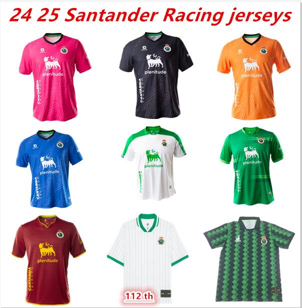 2024 2025 Racing Santander 112th soccer jerseys Football jersey soccer jersey 24 25 home away JOKIN EZKIETA M.PARERA ANDRES ARANA