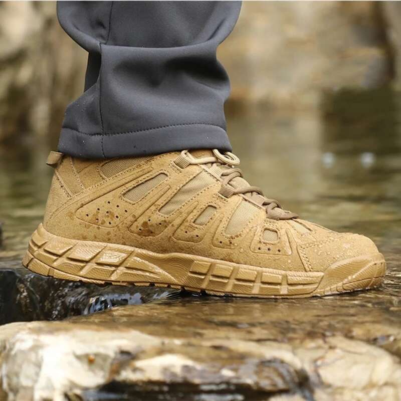 Tactical Outdoor Military Combat Men 46 Size Army Training Shoes Ultralight EVA Shock Absorbing Mountain Hiking Boots Male