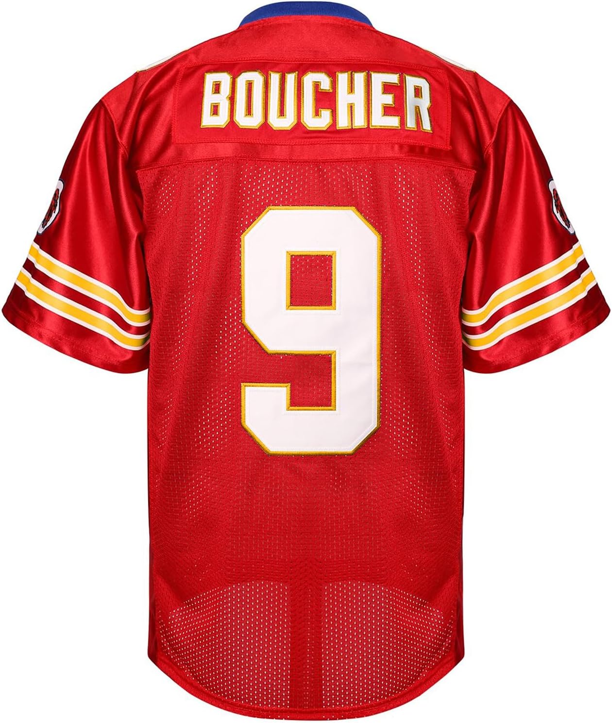 Boucher 9 The Waterboy Sandler Mud Dogs Bourbon Bowl Movie Replica Football Jersey