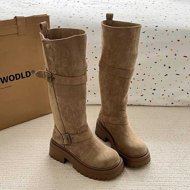 Boots Women New 2024 Shoes Winter Footwear Luxury Designer Sexy Thigh High Heels High Sexy Fashion Rock Over-the-Knee Autumn Z250303