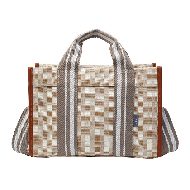 Designer Canvas Women's Tote Large Capacity, Summer Crossbody, 2025 New Versatile Shoulder Bag, Hand-Held Commuting Bag