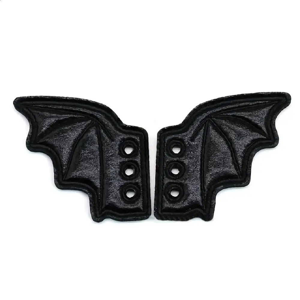 1 pair of angel wing shaped girl boots skateboard shoes DIY decoration sports shoes clothing shoes decoration punk expression style Halloween 250218