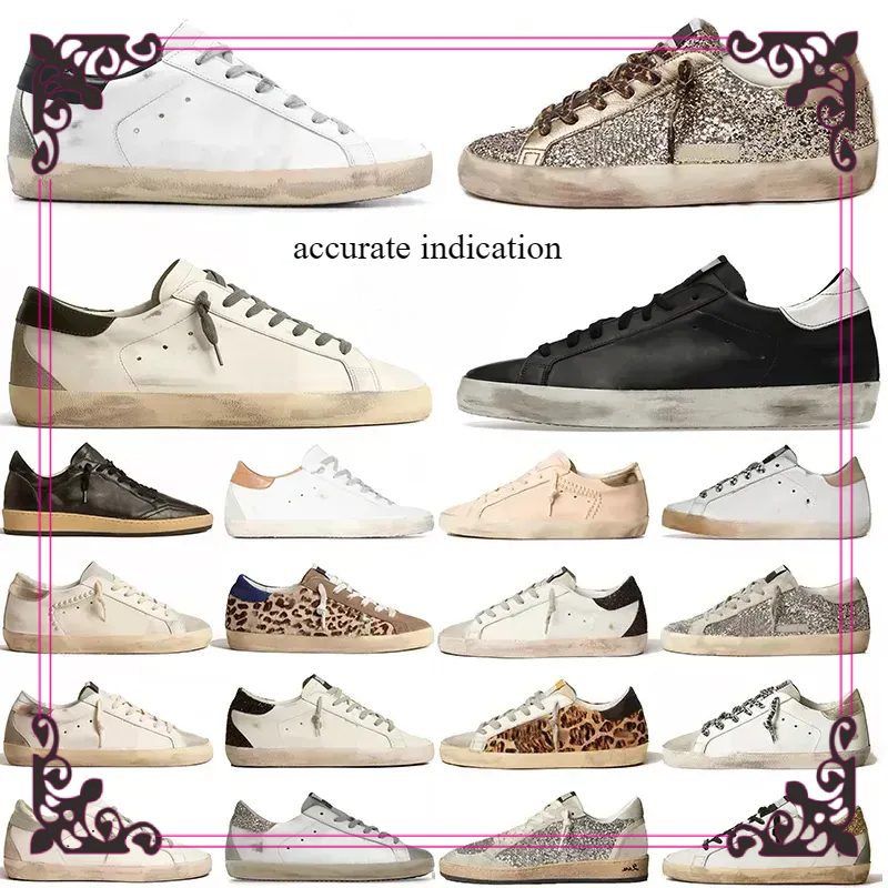 Designer Sneakers Running shoes Leather Shoes Loafers Vintage Ball Old Dirty Shoe star Women Men Black White Star Luxury Trainers Plate-forme Des Chaussures