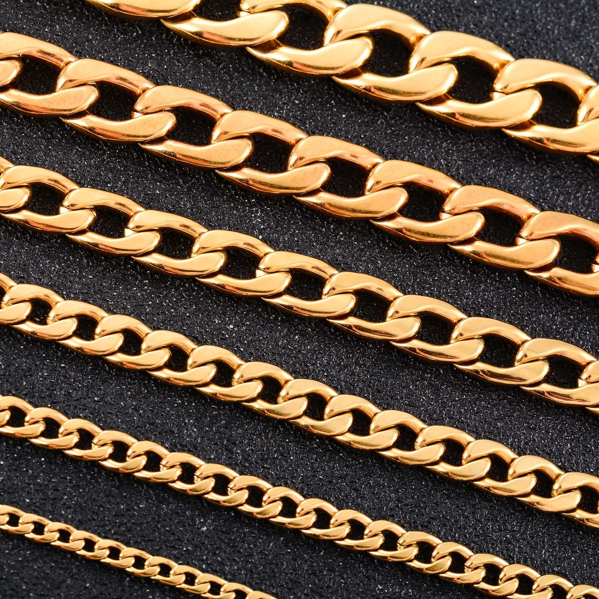 Men's Chunky Stainless Steel k Cuban Chain Curb Necklace for Women Men Gold Color Plated Choker Punk Rock Boy Metal Jewelry