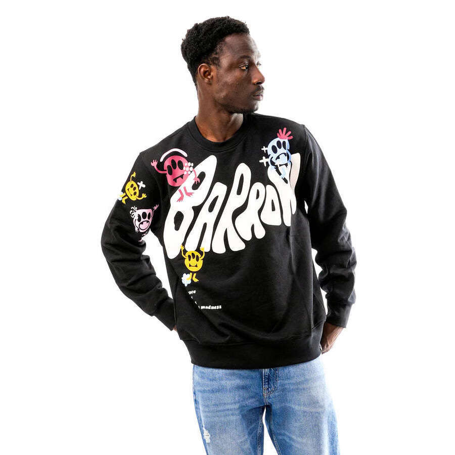 New autumn round neck letter print loose fashionable hip-hop men's and women's hoodie couple outfit