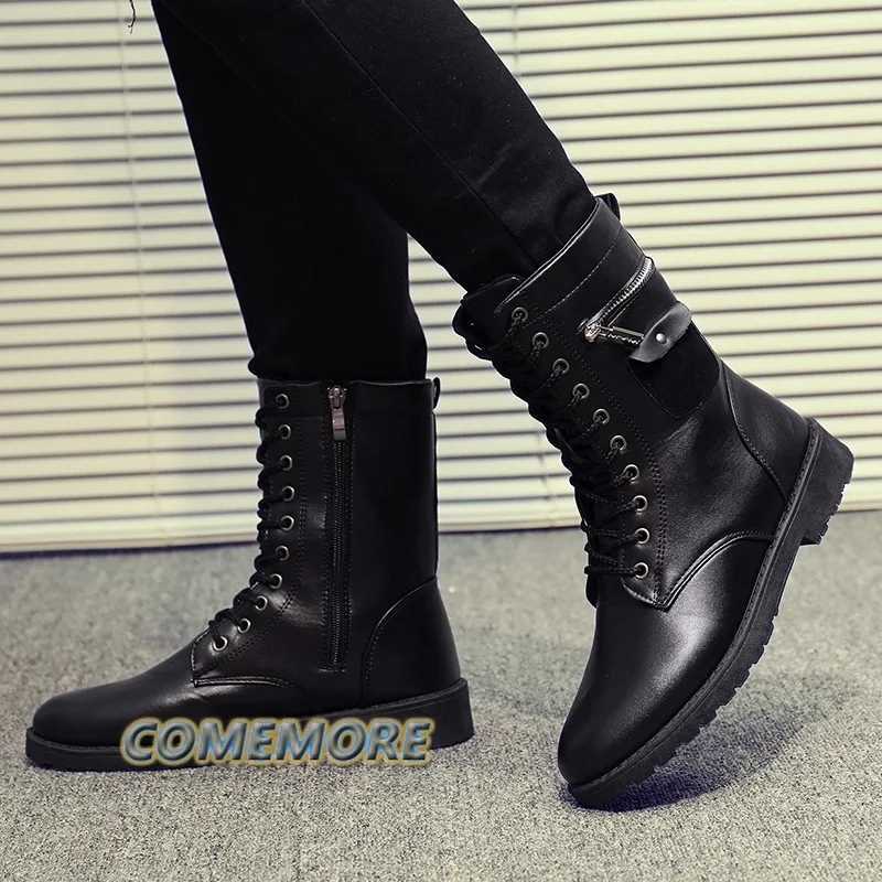 Fashion Chelsea Leather Men Boot Luxury Casual Shoes Formal Man Classic Ankle Boots Black Brown Zipper Knight Boot Autumn Winter Z250303