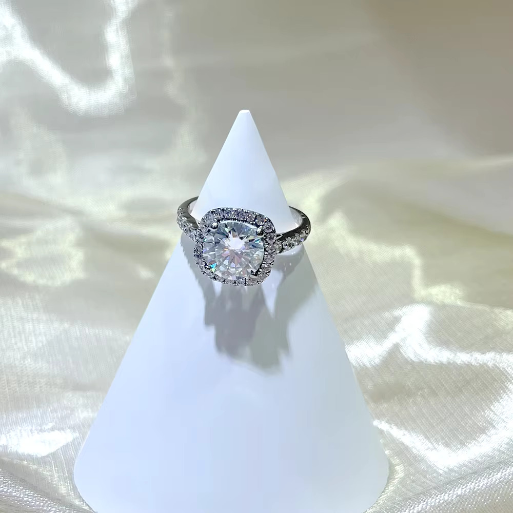 Moissanite Wedding Ring 14K & - White Gold for Women