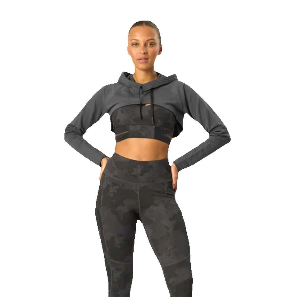 Women's Fashionable Cropped Hoodie Top - Chic Versatile, Great For Layering And Casual Outings