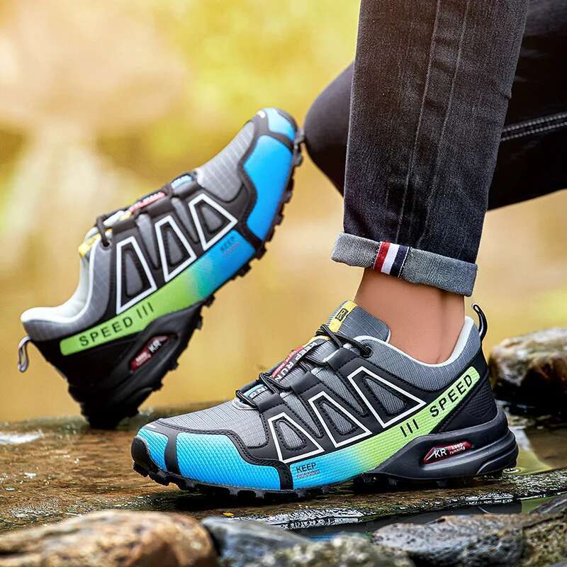 Men's Comfortable And Walking Mesh Breathable Hiking Training Outdoor Casual Sports Shoes