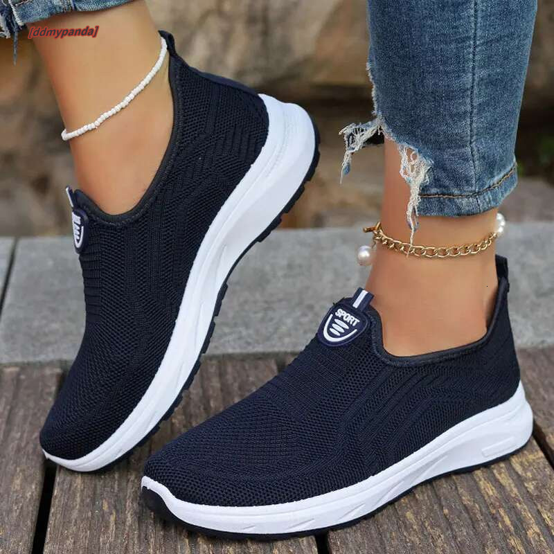Women's Sneaker Loafers Tennis Femimino Ladies Slip On Breathable Sports Designer Barefoot Shoes Ballet Flats #ddmypanda