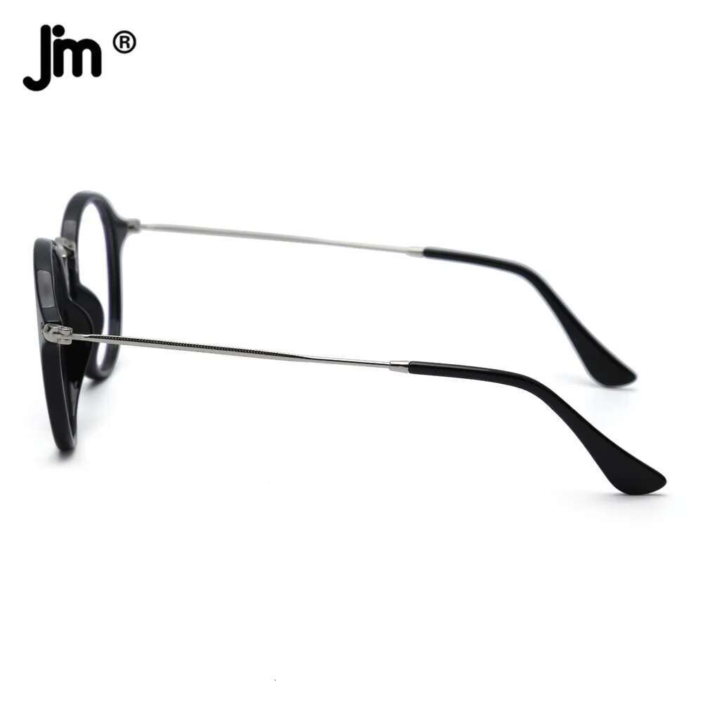 JM Round BLue Light for Women Vintage Computer Clear Fake Glasses Frame