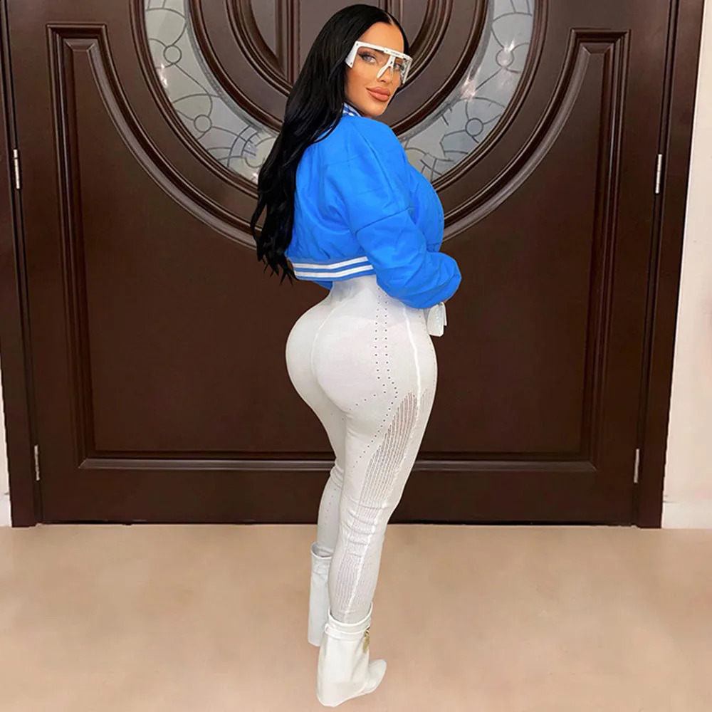 Custom Bomber Jackets Autumn Winter Fashion Short Coats Womens Windbreak Crop Top Varsity Baseball Jacket Coat 250228