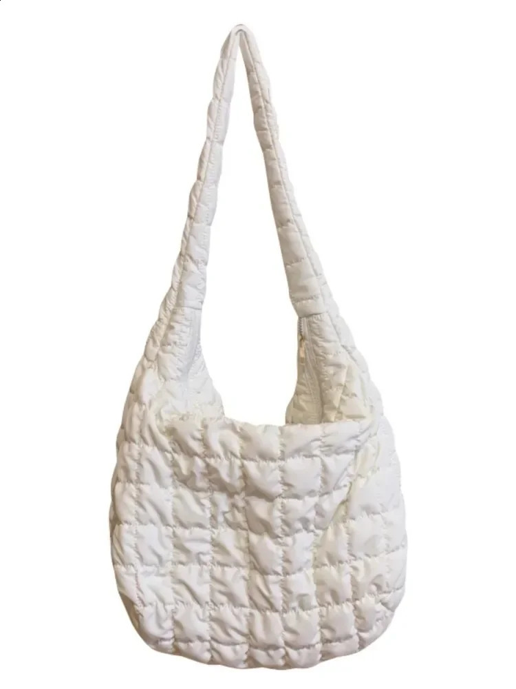 Autumn and Winter Fashion Large Capacity Folded Cloud Bags Lightweight Down Shoulder Bag Lady Messenger Light Weight Travel Bags 250305