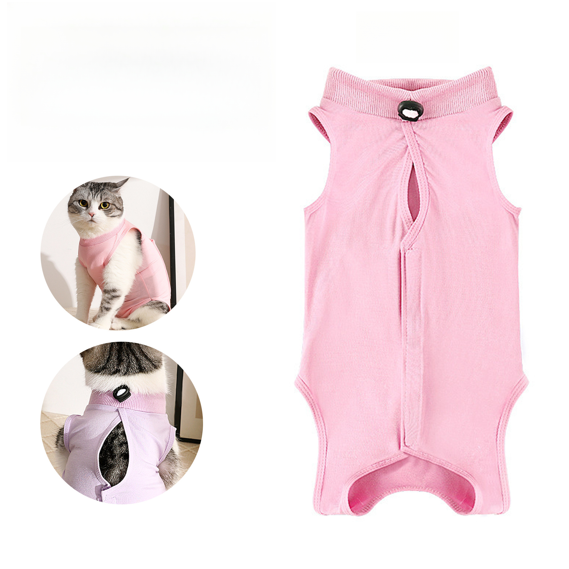 Cat Sterilization Clothing Mother Cat Weaning Clothing Anti-licking Clothing Breathable Four-legged Cat Pet Clothing