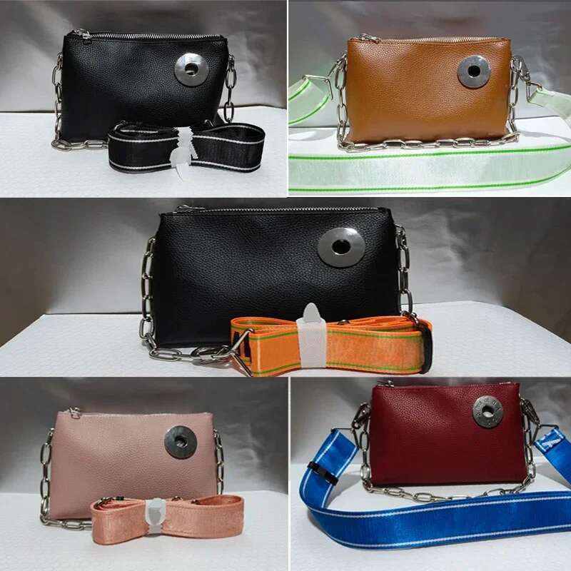 new style Spanish New Leather Shoulder Iron Chain Bag Dual Purpose Backpack