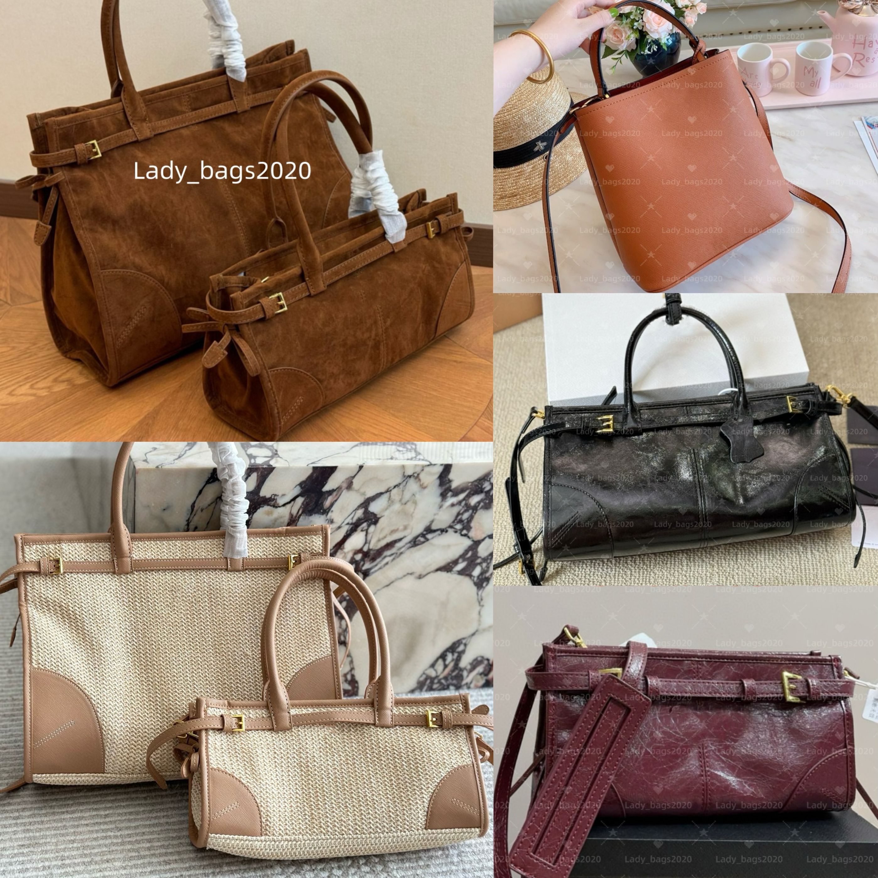 Women Bucket Bags Soft Bag Bowling Handbags Luxury Suede Leather Half Moon Totes Designer Shoulder Women Messenger Cross Body Crossbody Purse