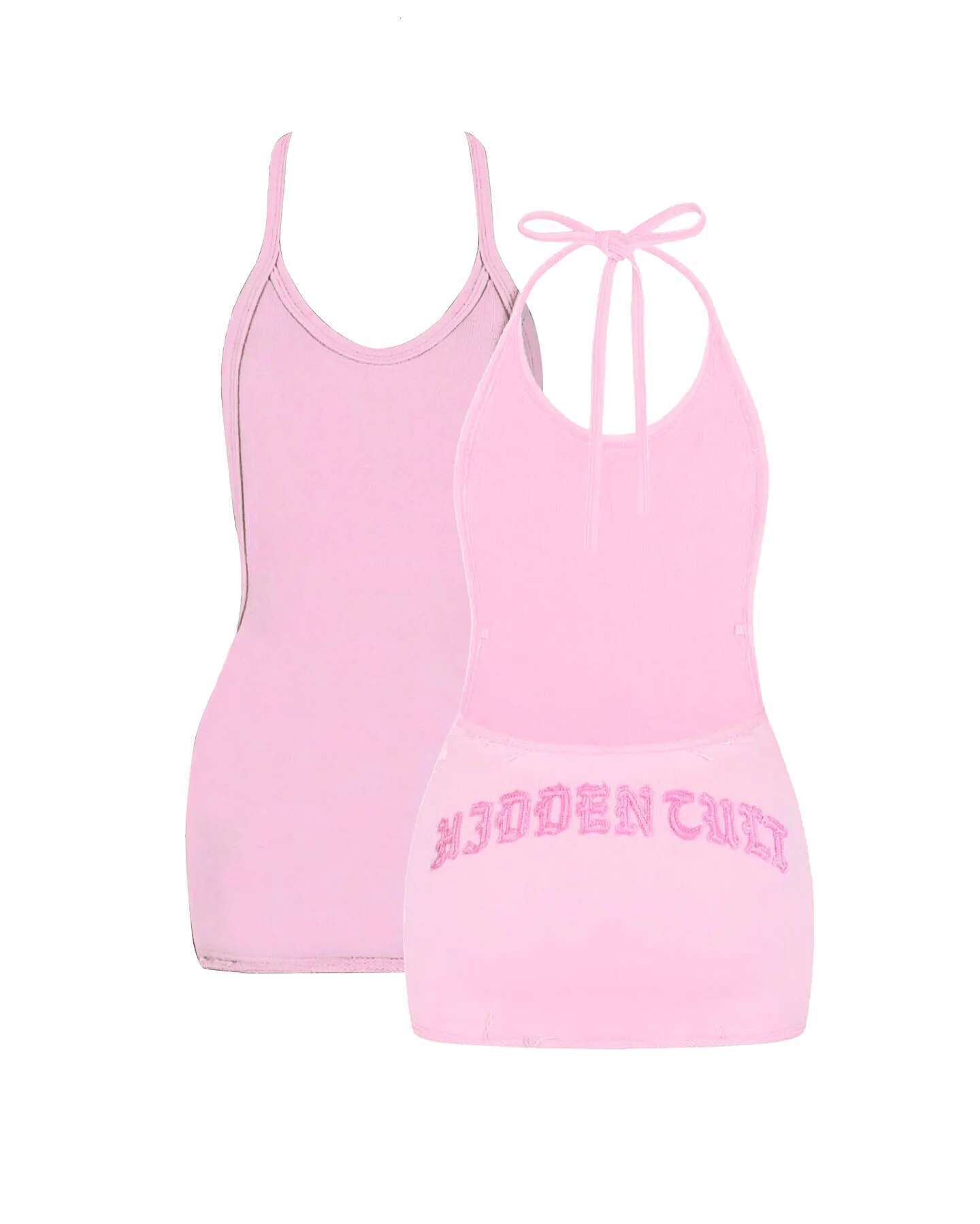 Fashion Y2k Sex Appeal Letter Splice Mini Tank Dress For Women Streetwear Summer Sleeveless Backless Short Hot Girl Tank Dresses