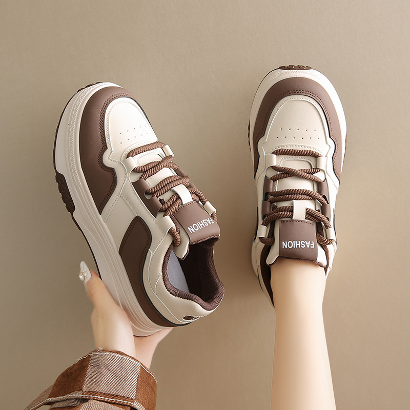 White shoes women s multifunctional designer spring new breathable thick soled sports and leisure board shoes outdoor fashion shoes