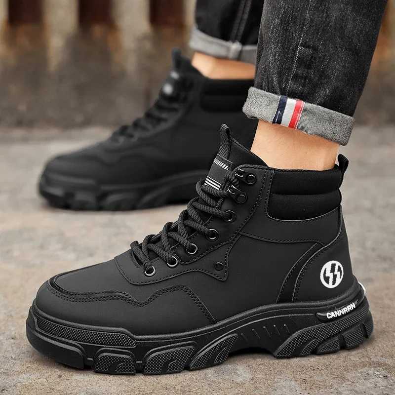 Mens Sneakers 2024 Outdoor Tactical Breathable Combat Boots Outdoor Hiking Winter Shoes Light Non-slip Men Desert Ankle Boots New Z250303