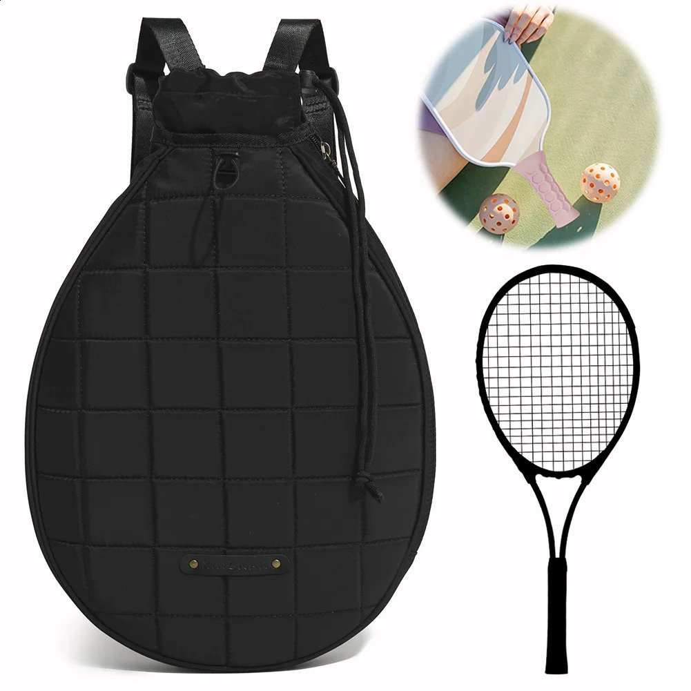 Ship from US Tennis Racket Carrying Bag Waterproof Racquet Crossbody Zipper Closure Pickleball Paddles Shoulder for Women Men 250303FBB