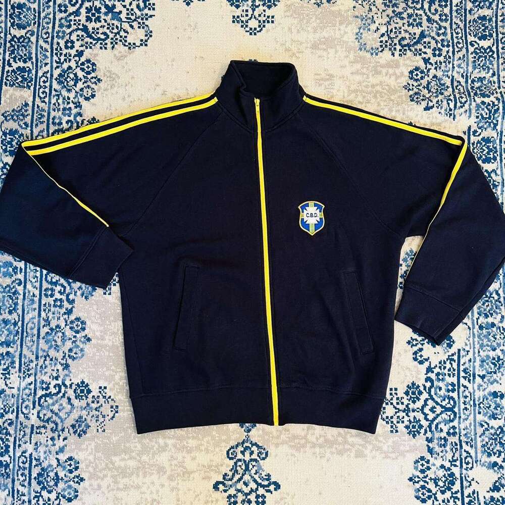 new Brazilian aesthetic couple cardigan long sleeved sweatshirt commuting letter embroidered jacket