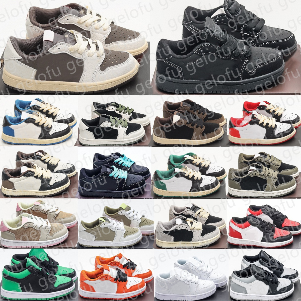 Kids Shoes Designer Low Running Sneakers Toddler Boys Basketball Mocha Baby Olive Kid Shoe Youth Black White Children Girls Athletic Pink Red Blue Trainers size 24-35