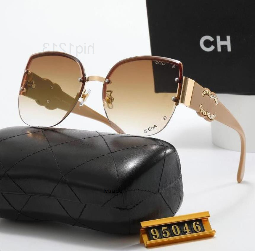 sunglasses glasses frame men oval designer womens uv hot selling property squared metal legs letter loguat appeаchanelsunglasseеchannelоchanelаSWHP