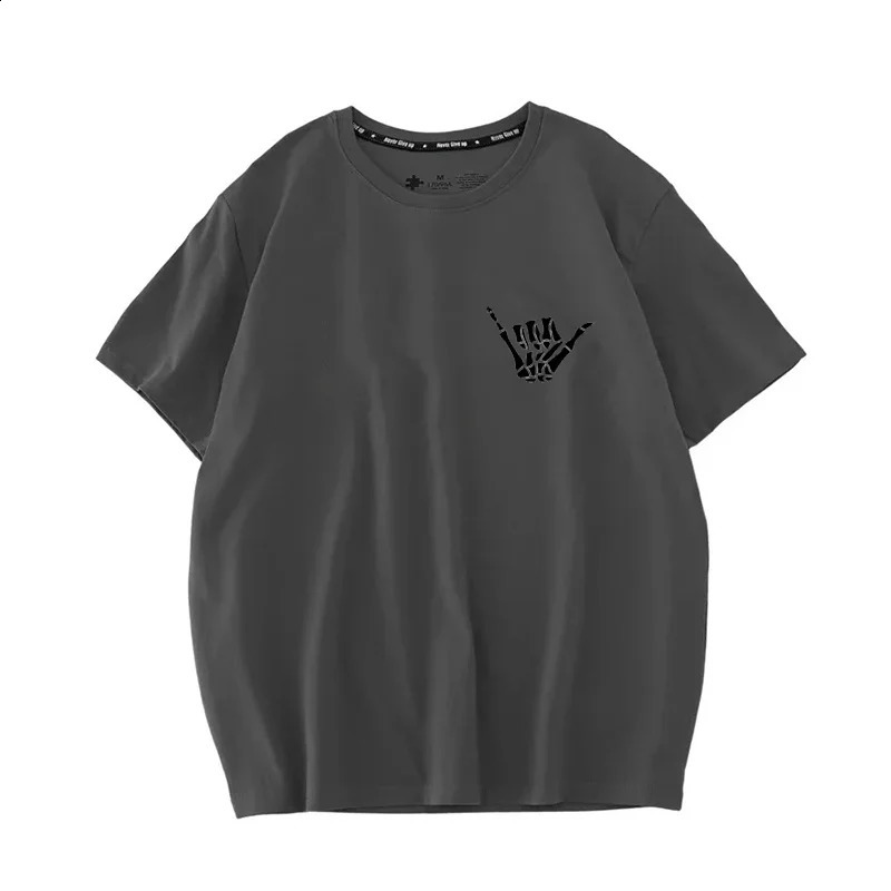 Hip Hop Finger Graphic Printed TShirt Women Men Summer Oversize Sport Clothing Fashion Elegant O Neck Cotton Unisex Top Y2k Tee 250224