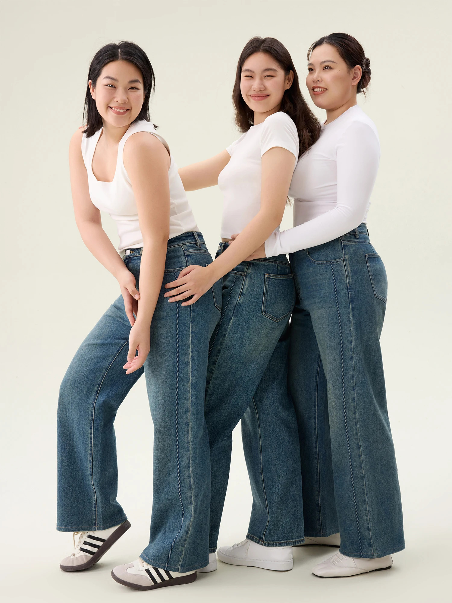 DUSHU2 versionWomen Cotton Elastic Jeans Spring Black AllMatch High Waist Blue Jean 25DS8116525DS81129 250228