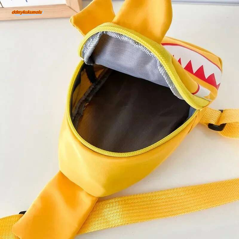 Pattern Children Waterproof Nylon Crossbody Chest Cartoon Shark Waist Bag for Boys Girls #ddmykukumalu