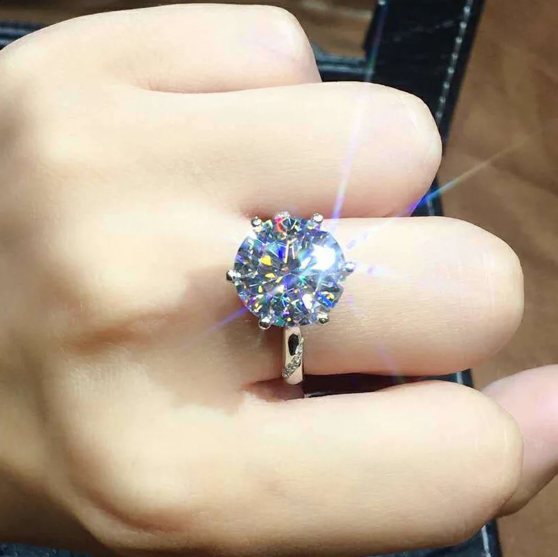 Handmade Male 5ct Lab Diamond Ring 925 sterling silver Engagement Wedding band Rings for Men Party Gift 250303