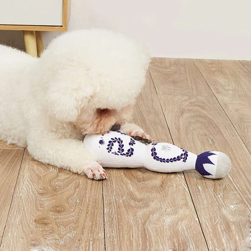 Unique Tequila Boujee Plush with Squeaker - Hilarious and Adorable for Dogs of Every Size, Ideal Dog Birthday Gift