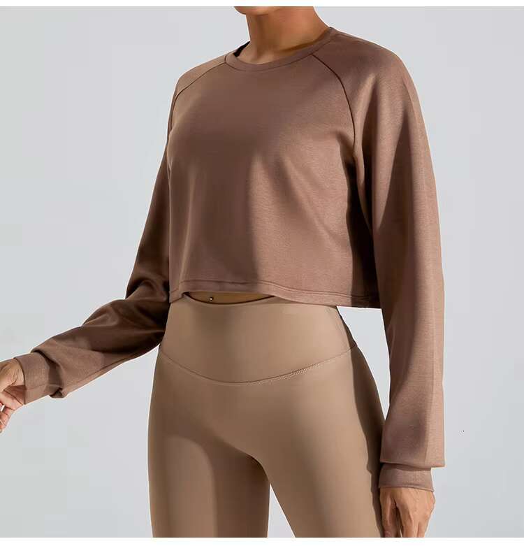 Casual Sports Yoga Sweater Women Outdoor Running Long Sleeve Loose Sweatshirts