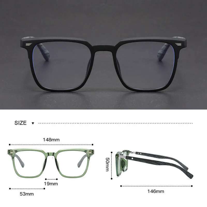 UVLAIK Retro Round TR90 Glasses Frame Men's Women's Trendy Literary Anti Blue Light Lens Computer Eyeglasses Ins Fashion Eyewear