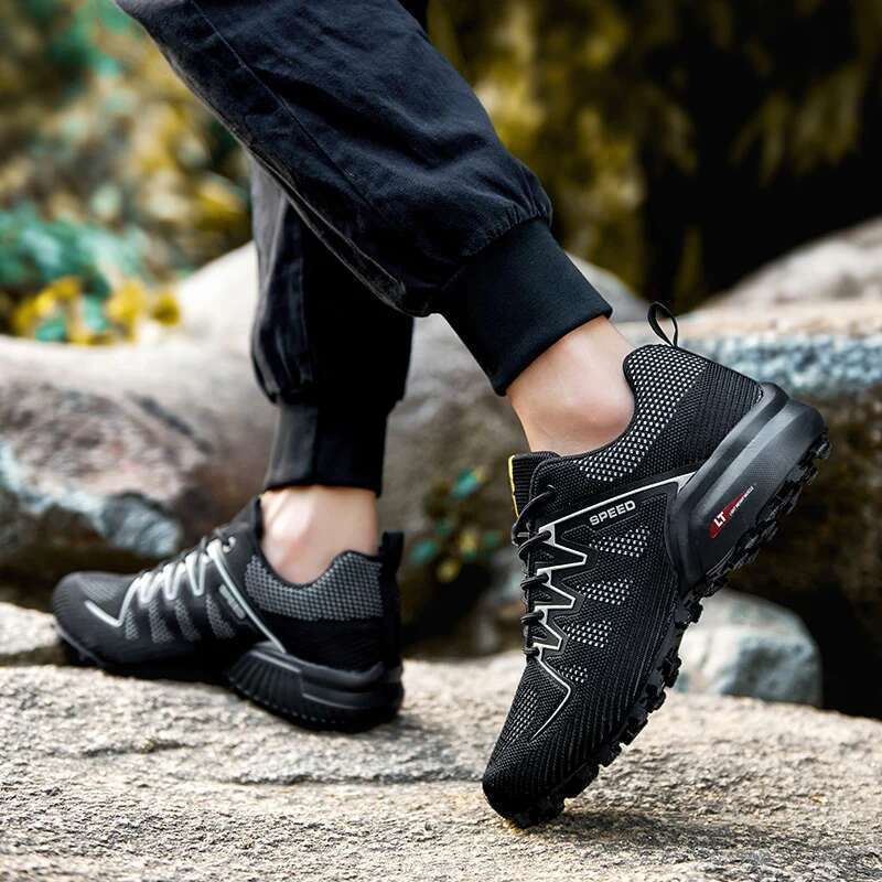 Mesh Men Sports Outdoor Hunting Fishing Lightweight Breathable Hiking Travel New Cycg Shoes