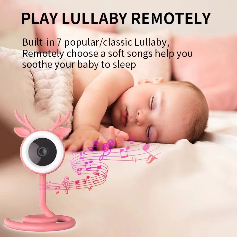 New 4 million high definition baby monitoring network camera wireless WiFi mobile phone remote two way voice intercom crying monitoring