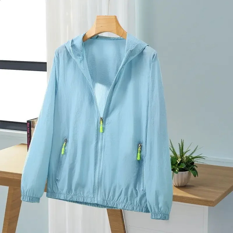 Women Jacket Waterproof Windbreaker Jackets Female Hooded Summer Sunproof Windproof Coats Outdoor Hiking Thin Coat A231 250228