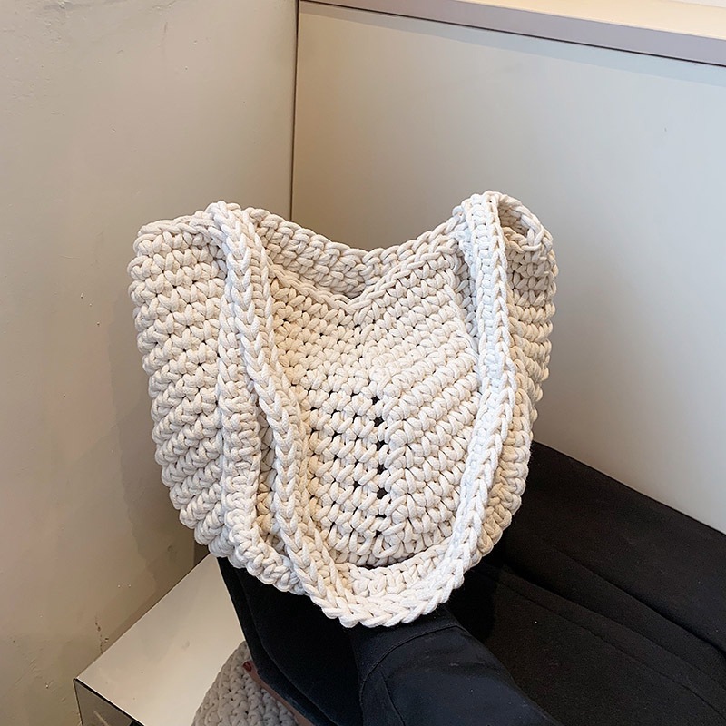 Summer Straw for Women 2025 New Vacation Handheld Shoulder Large Capacity Woven Beach Tote Bag #swissmilitary