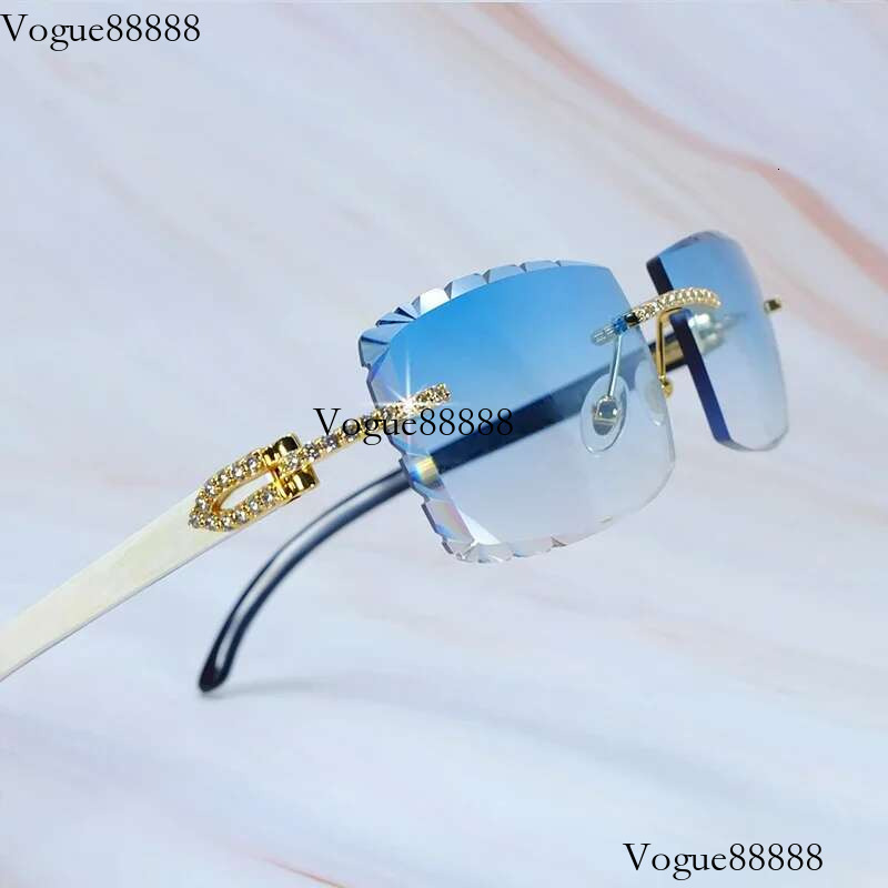Moissanite Genuine Buffalo Sunglasses Dia Cut Natural Horn Desinger Sun Glasses Carter Mens Decoration 012