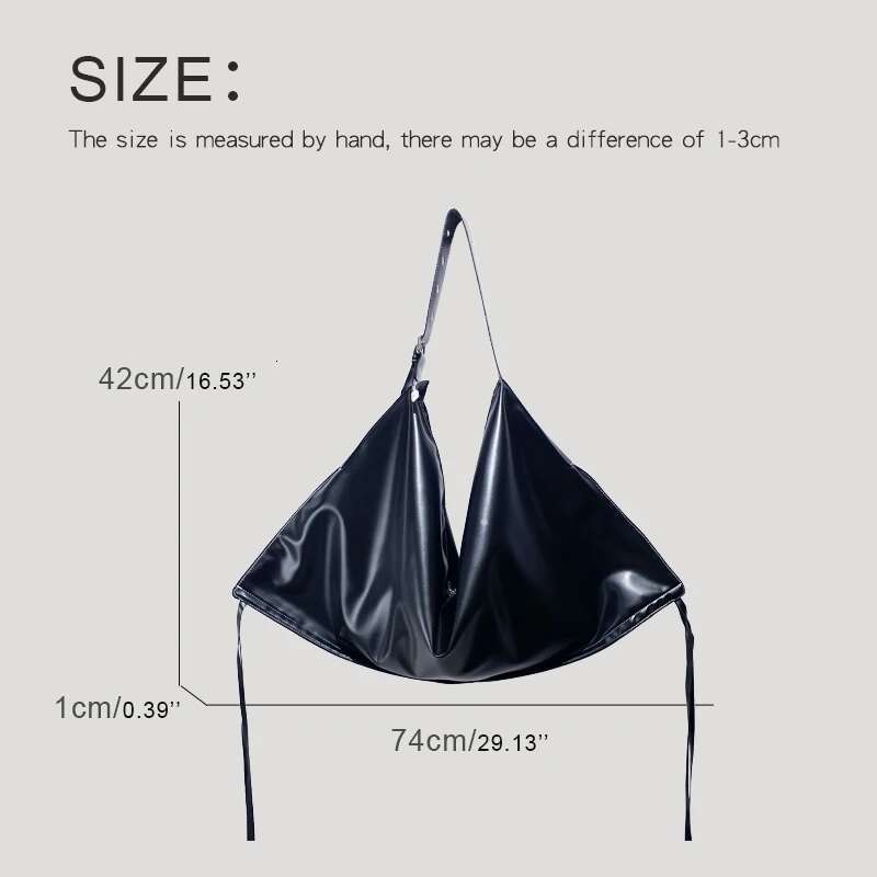 Korean Casual Oversize Tote Bags For Women Designer Handbags Purses 2024 New In PU Large Capacity Slim Underarm Shoulder