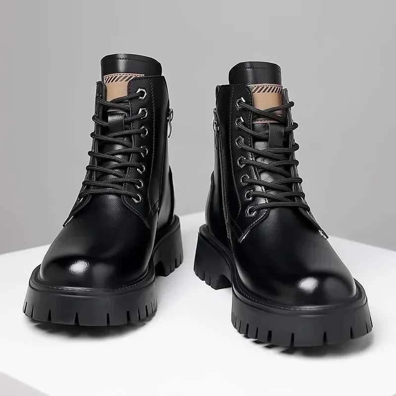 Men Boots 2024Autumn Winter Classic Thicken Warm Leather Ankle Boots Luxury Brand Waterproof Comfortable Snow Boots Mens Boots Z250303